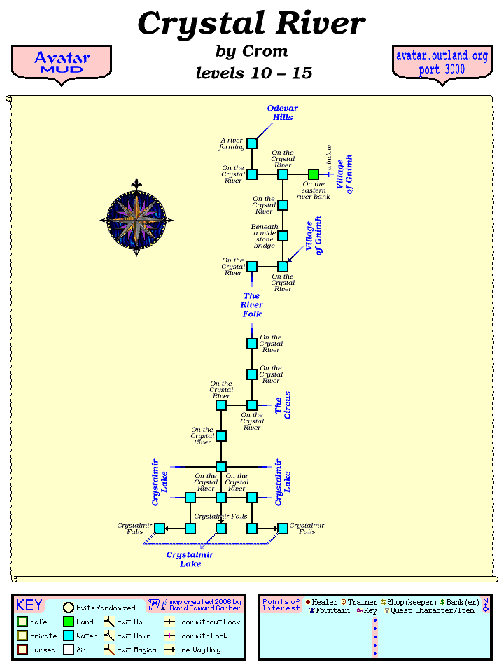 Avatar MUD Area Map - Crystal River.GIF