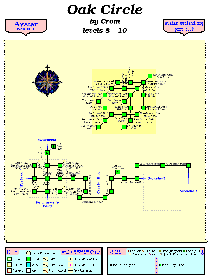Avatar MUD Area Map - Oak Circle.GIF