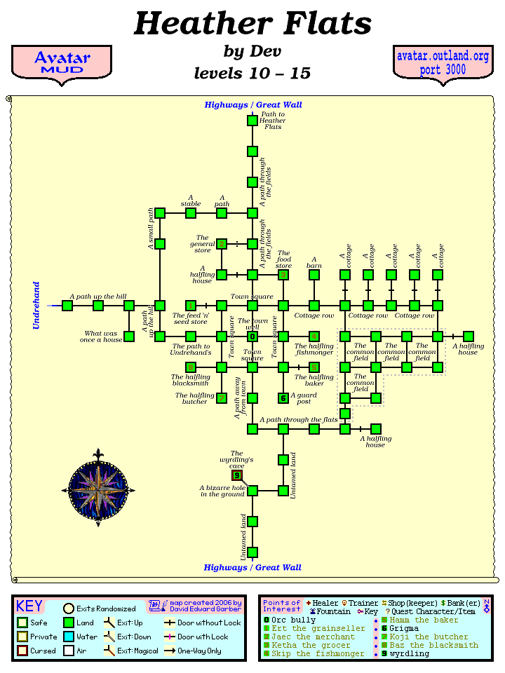 Avatar MUD Area Map - Heather Flats.GIF