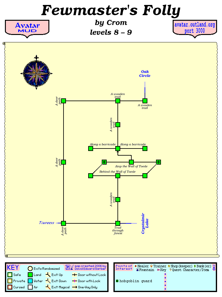 Avatar MUD Area Map - Fewmaster's Folly.GIF